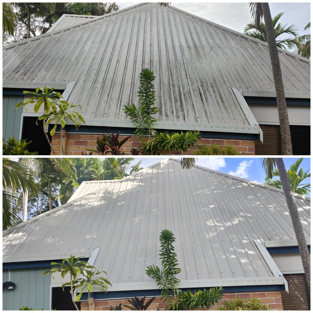 Sunshine Coast Mobile Cleaning Before and After Roof Cleaning(4)